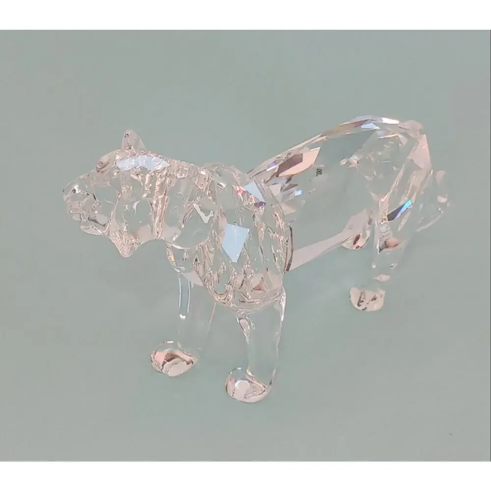 Swarovski Crystal Tiger Figurine 220470 Animal Statue Wildlife Display With Box